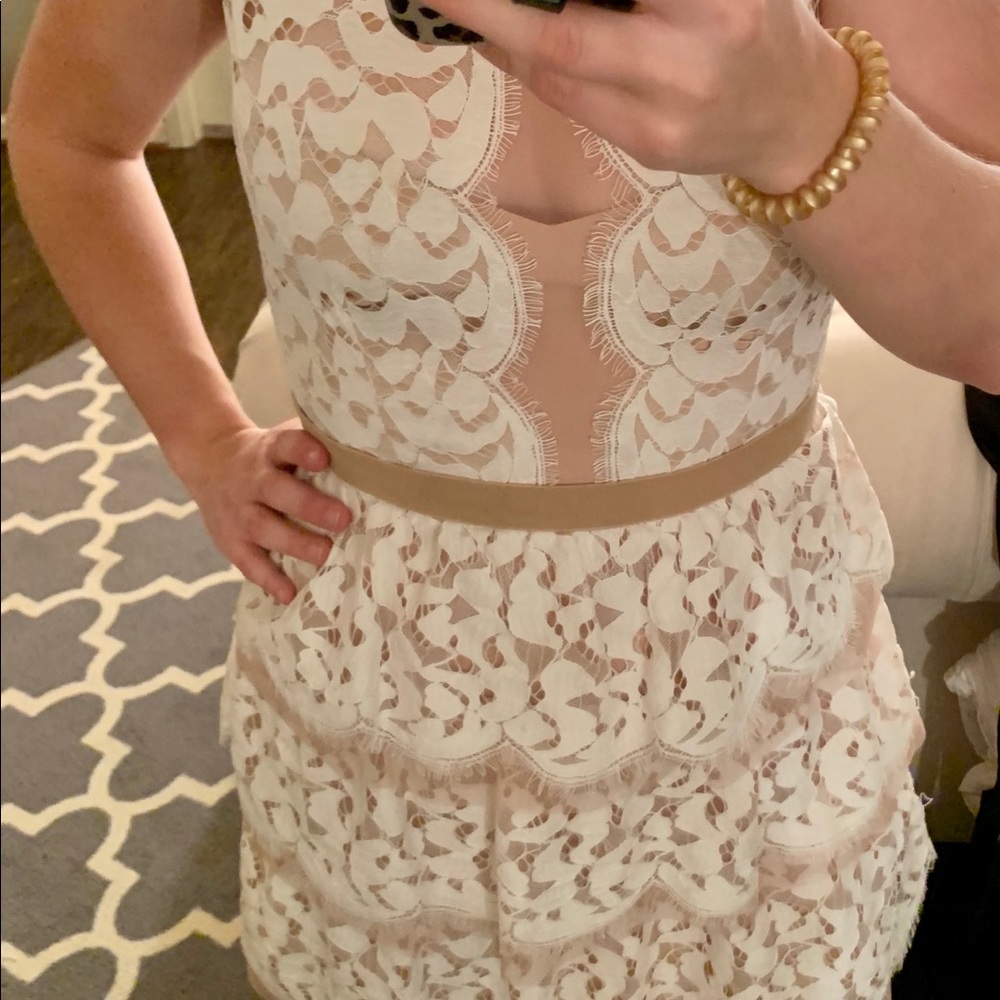 BCBG floral lace dress